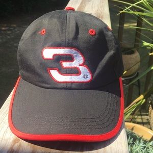 Dale Earnhardt #3 Nascar Adjustable Hat. Black